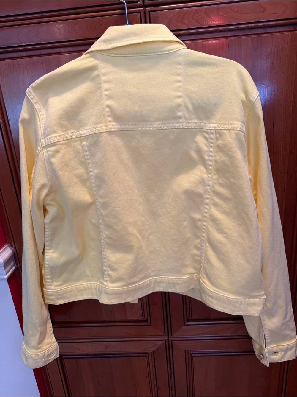 Michael Kors Pale Yellow Denim Jacket - Picture 4 of 4